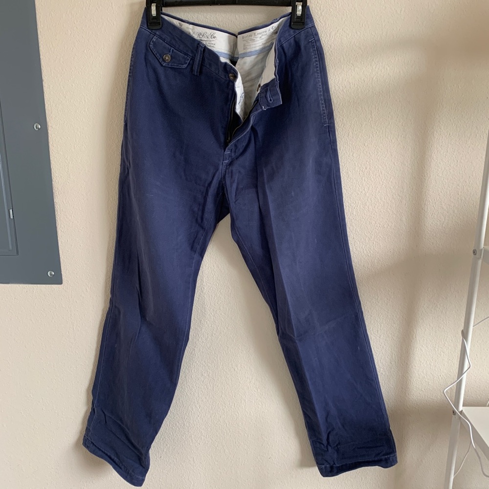 Ralph Lauren Distressed Chinos Blue